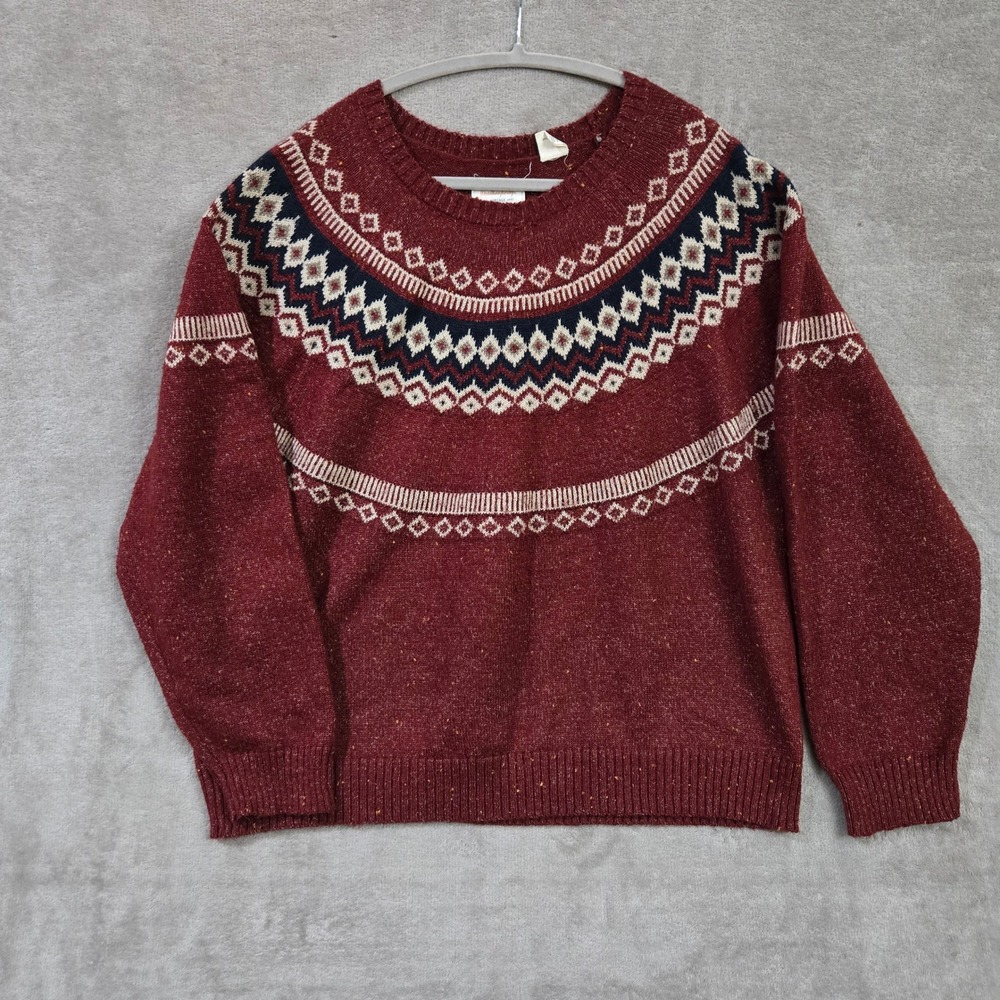 Fair Isle Sweater 2X Gorpcore Cabin Nordic Heritage Outdoors Folk Holiday Gorp